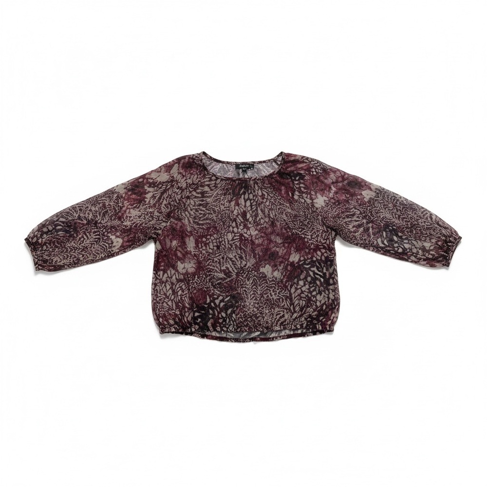 Unyx vintage purple Patterned long sleeved Blouse size S
